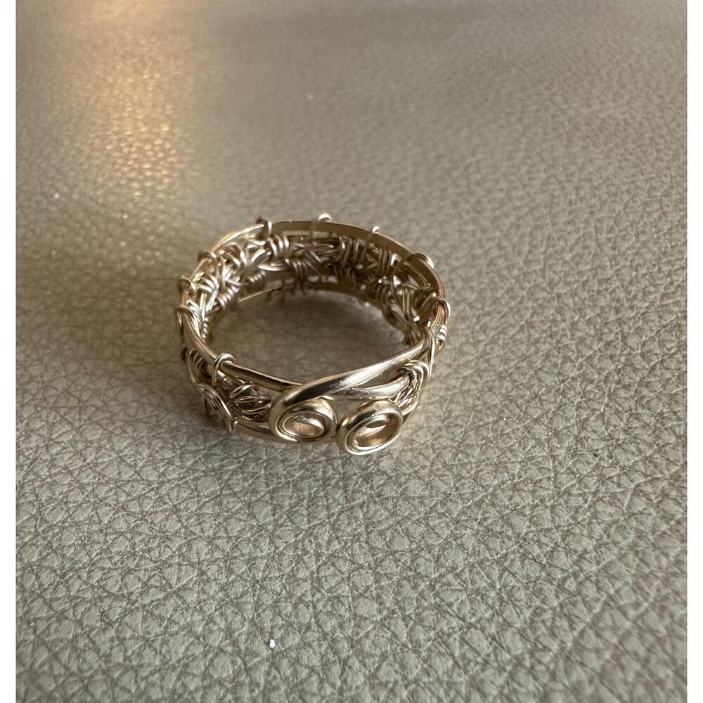 Wire Wrapped Elegant Ring made of 14k Gold Fill Ring size‎ 10